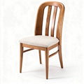 Houten eetstoel met stoffen zitting afmetingen 45 x 45 x 85 cm