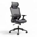 Ergonomische bureaustoel met mesh rugleuning en verstelbare armleuningen 65 x 65 x 115cm